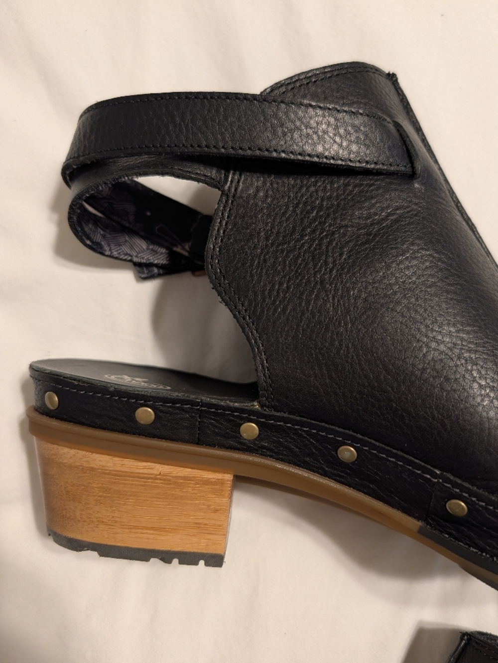 Chaco Cataluna Clog Leather Heeled Mules Size 10 - Picture 6 of 11